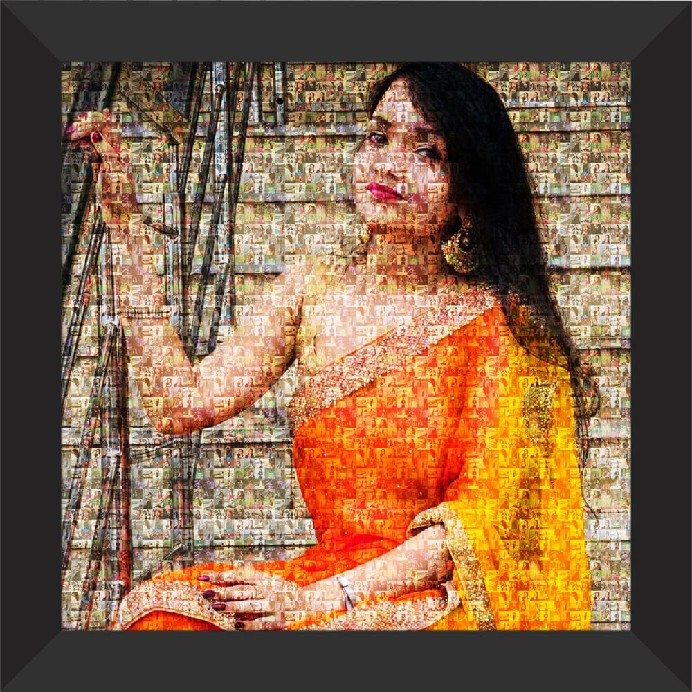 Chitransh - Photo Frame Collage - Mosaic Art, Best Gift for Birthday, Anniversary & all occassion - Wooden Frame - Available in 4 Sizes