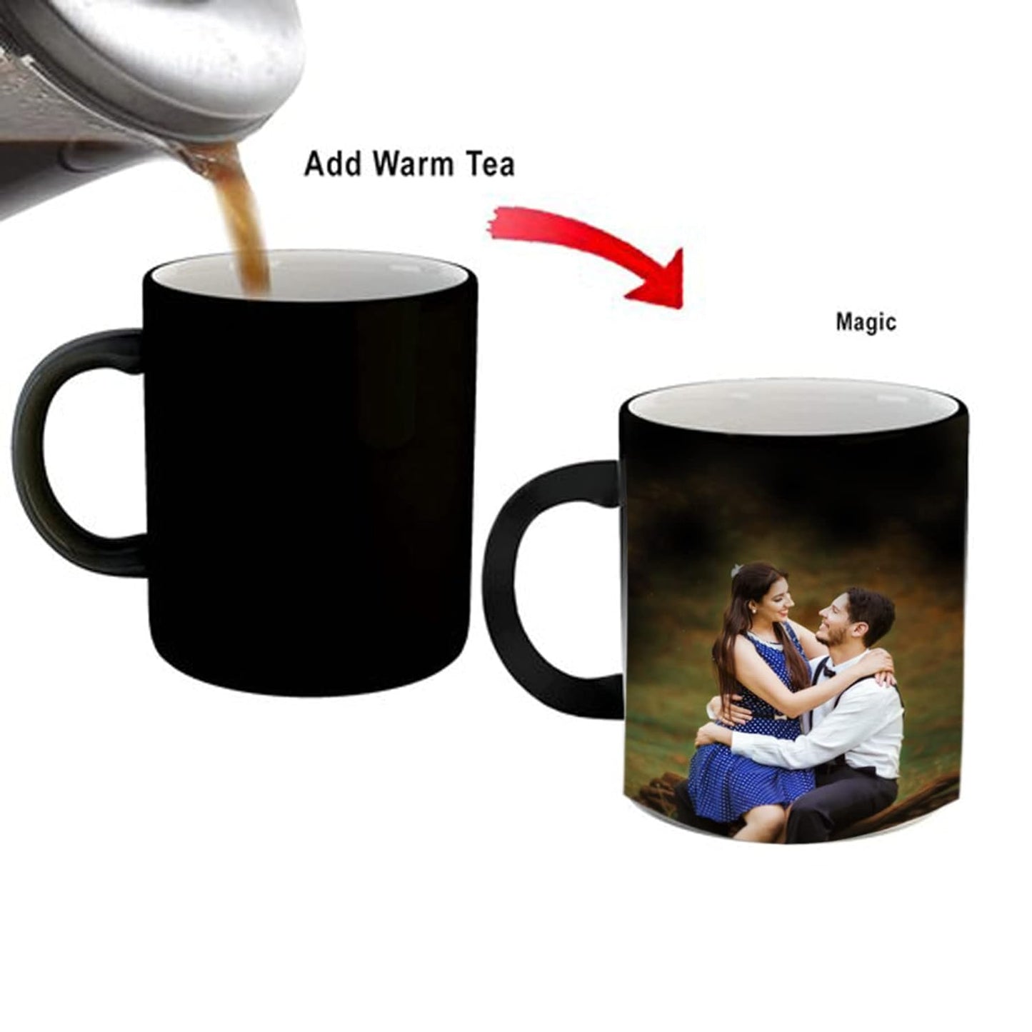 Personalized Magic Mug Gift with Special Photo Print for your loved ones