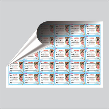 Personalized Photo Name Stickers for Kids School Supplies (30 Pcs) - Custom Labels for Books, Copies, Notebooks, Water Bottles, Lunch Boxes - Durable & Easy to Apply