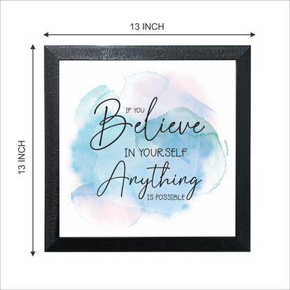 Motivational Quotes Frames (Size 13x13 inches)