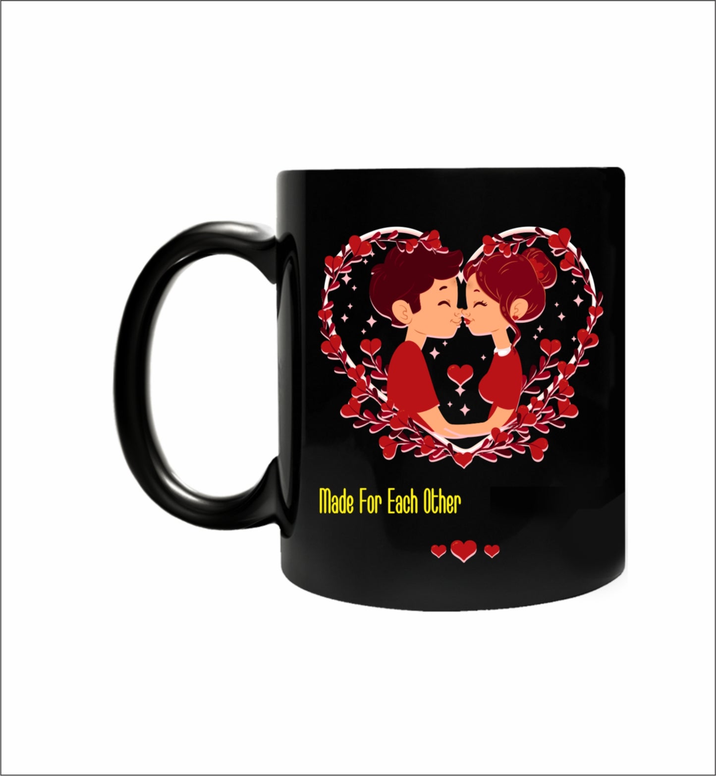 Valentines Day Coffee Mug 300 Ml ( Black and White)