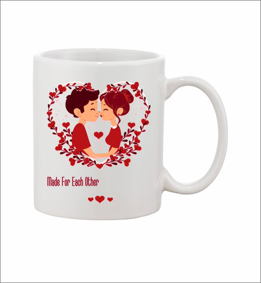 Valentines Day Coffee Mug 300 Ml ( Black and White)